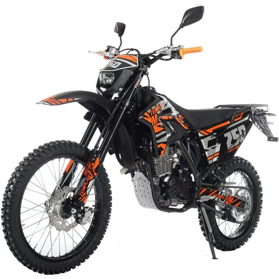 X-Pro Templar M 250cc Gas Dirt Bike with Zongshen Engine 5 Speed Pit Bikes Adult Pitbike, Big 21"/18" Wheels!