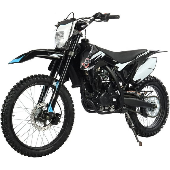 X-Pro Titan 250cc Dirt Bike with LED light Zongshen Engine Pit Bike Gas Dirt Bikes Adult Dirt Pitbike 250cc Gas Dirt Pit Bike, Big 21"/18" Wheels!