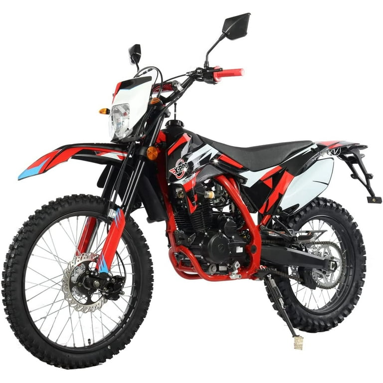 X-Pro Titan DLX 250cc Power Gasoline Dirt Bike, Adult Bike with
