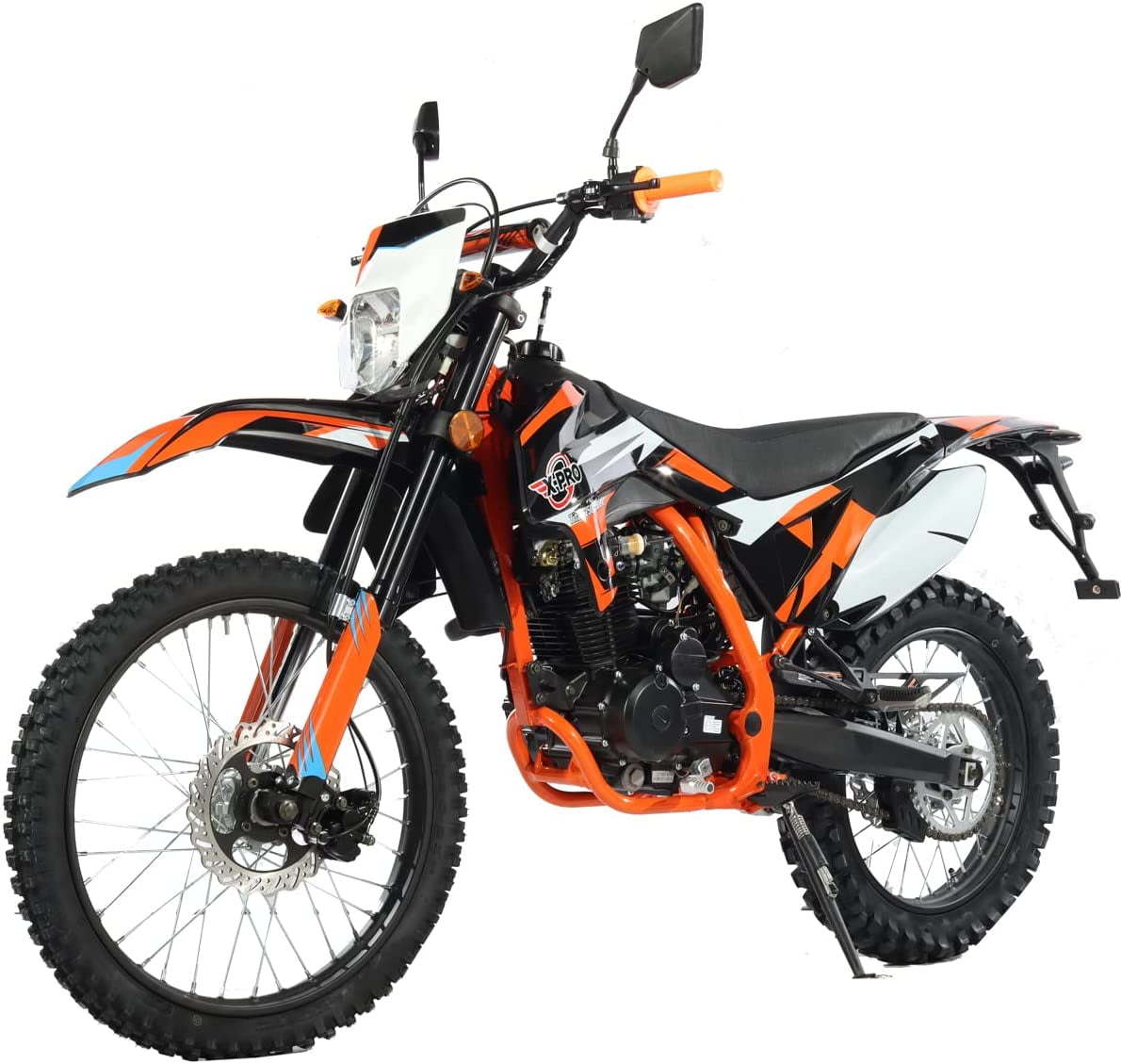 X-Pro Titan DLX 250cc Power Motorcycle, Adult Gas Dirt Bike, 21
