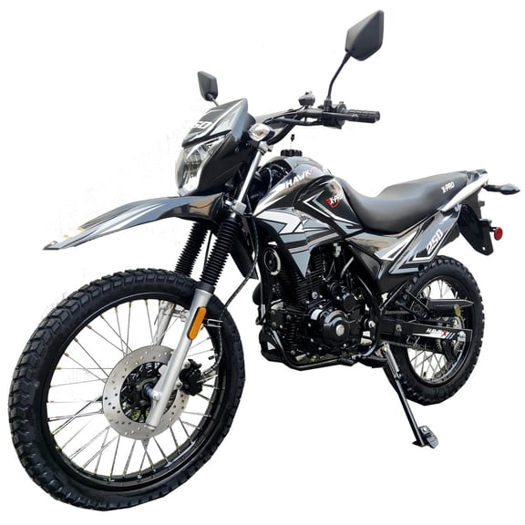 X-Pro Upgraded New Hawk-X Enduro 250 Motorcycle Dual Sports Dirtbike, 5 Speed Enduro Bike