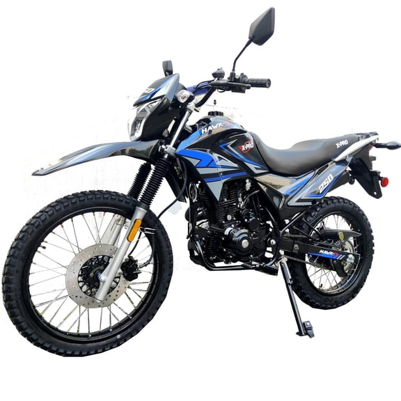 X-Pro Upgraded New Hawk-X Enduro 250 Motorcycle Dual Sports Dirtbike, 5 Speed Enduro Bike