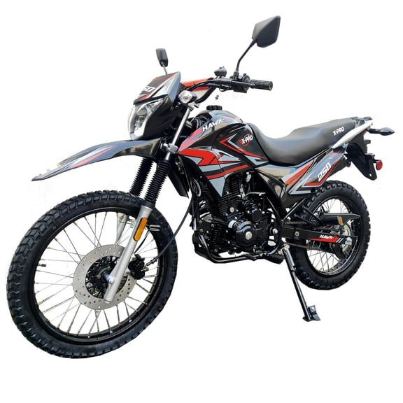 X-Pro Upgraded New Hawk-X Enduro 250 Motorcycle Dual Sports Dirtbike, 5 Speed Enduro Bike
