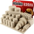 thumbnail image 1 of X-Protector Felt Furniture Pads - 235 Pcs Beige - Felt Pads for Furniture Feet - Protect Hard Floors, 1 of 8