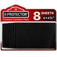 thumbnail image 1 of X-Protector Felt Furniture Pads 8 Pcs - 6” x 4 3/8” Heavy Duty Black Felt Sheets - Cut to Size, 1 of 7