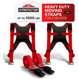 X-Protector Moving Straps – 2 Pairs for Movers – Furniture Lifting Straps for Heavy Objects with Back Support