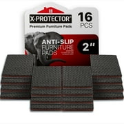 X-Protector Non Slip Furniture Pads - 16 PCS 2" Furniture Grippers - Rubber Furniture Pads Non Slip