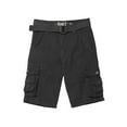 thumbnail image 1 of RAW X  Boy's Belted Twill Cargo Shorts, Charcoal, 14, 1 of 6