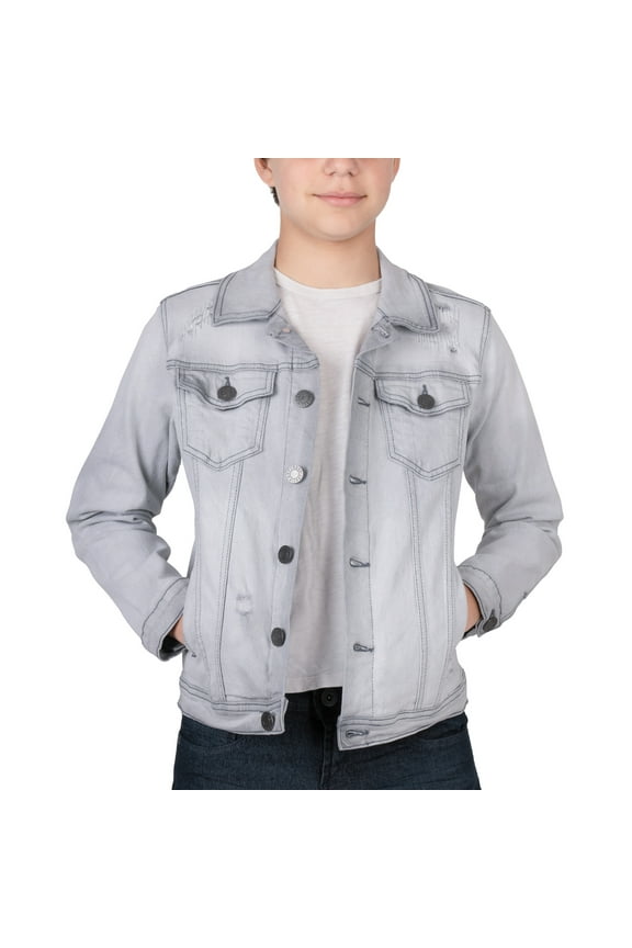 JEANS  Boy's Denim Jacket, Grey, S