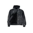thumbnail image 1 of X RAY JEANS  Boy's Lined PU Jacket With Knit Hood, Black, M, 1 of 11