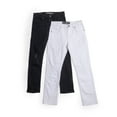 thumbnail image 1 of X RAY JEANS Big Boy's Stretch Jeans - 2 Pack, Jet Black/White, 14, 1 of 6