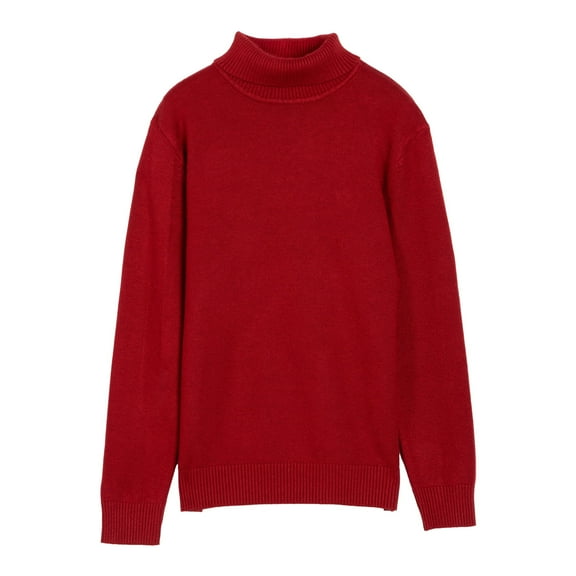 Xray Boys Turtleneck Sweater (XS - XXL), School Uniform Big Boys' & Little Kids Youth Turtle Neck Long Sleeve Pullover, Jester Red, S (6-7)