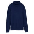 thumbnail image 1 of Xray Boys Turtleneck Sweater (XS - XXL), School Uniform Big Boys' & Little Kids Youth Turtle Neck Long Sleeve Pullover, Navy, XL (14-16), 1 of 8