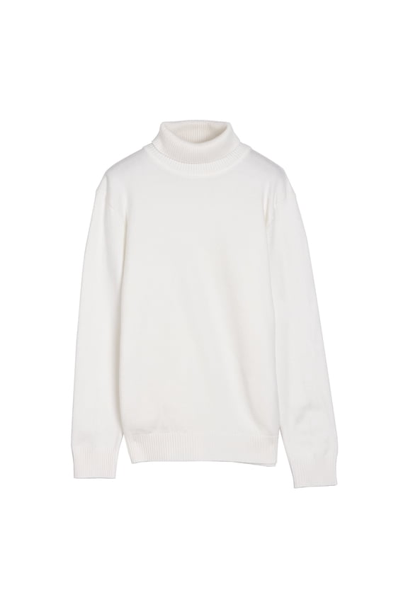 Xray Boys Turtleneck Sweater (XS - XXL), School Uniform Big Boys' & Little Kids Youth Turtle Neck Long Sleeve Pullover, Off White, XS (5)
