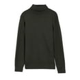 thumbnail image 1 of Xray Boys Turtleneck Sweater (XS - XXL), School Uniform Big Boys' & Little Kids Youth Turtle Neck Long Sleeve Pullover, Olive, M (8), 1 of 8