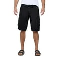 thumbnail image 1 of X RAY JEANS Men's Belted 12.5" Inseam Knee Length Cargo Shorts, Black, 40, 1 of 5