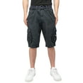 thumbnail image 1 of X RAY JEANS Men's Belted 12.5" Inseam Knee Length Cargo Shorts, Navy, 32, 1 of 8
