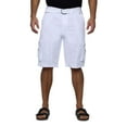 thumbnail image 1 of X RAY JEANS Men's Belted 12.5" Inseam Knee Length Cargo Shorts, White, 54, 1 of 6