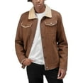 thumbnail image 1 of X RAY Jeans Men's Jacket with Faux Shearling Lining, Brown, XL, 1 of 9