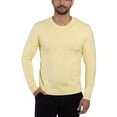 thumbnail image 1 of X RAY Mens Crew Neck Sweater Slim Fit Midweight Pullover Sweater for Men for Casual Dressy Wear (Big & Tall Available), Banana, L, 1 of 11