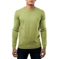 thumbnail image 1 of X RAY Mens Crew Neck Sweater Slim Fit Midweight Pullover Sweater for Men for Casual Dressy Wear (Big & Tall Available), Heather Lime, XL, 1 of 6
