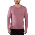 thumbnail image 1 of X RAY Mens Crew Neck Sweater Slim Fit Midweight Pullover Sweater for Men for Casual Dressy Wear (Big & Tall Available), Heather Raspberry, M, 1 of 11