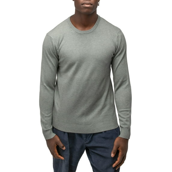 X RAY Mens Crew Neck Sweater Slim Fit Midweight Pullover Sweater for Men for Casual Dressy Wear (Big & Tall Available), Sage, 3XL