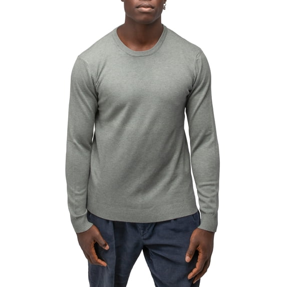 X RAY Mens Crew Neck Sweater Slim Fit Midweight Pullover Sweater for Men for Casual Dressy Wear (Big & Tall Available), Sage, M
