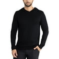thumbnail image 1 of X RAY JEANS Mens Basic Hooded Sweater, Black, L, 1 of 10