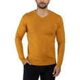 thumbnail image 1 of X RAY JEANS Mens Basic V-Neck Sweater Pullover, Mustard, 3XL, 1 of 10