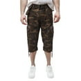 thumbnail image 1 of X RAY JEANS Mens Belted 18" Inseam Below Knee Long Cargo Shorts, Brown Camo, 54, 1 of 5