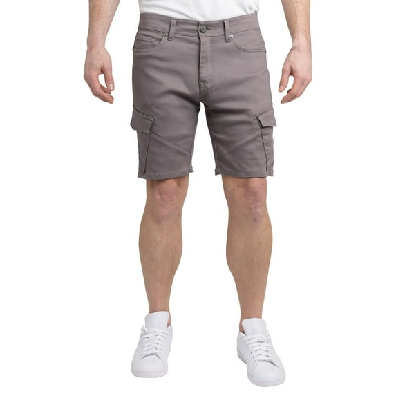 X RAY JEANS Mens Commuter Cargo Shorts, Grey, 30