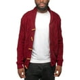 thumbnail image 1 of X RAY JEANS Mens Faux Shearling Shawl Collar Cable Knit Cardigan Sweater, Burgundy, L, 1 of 8