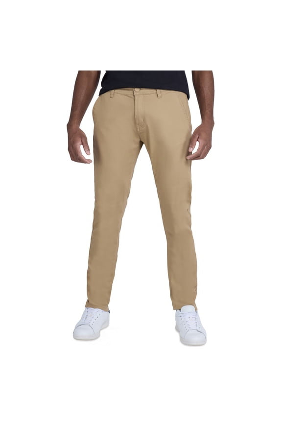 JEANS Mens Five Pocket Commuter Pants, Khaki, 44X32
