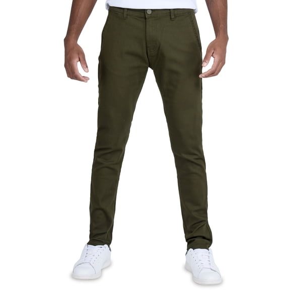 X RAY JEANS Mens Five Pocket Commuter Pants, Olive, 40X32