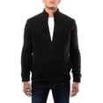 thumbnail image 1 of X RAY JEANS Mens Full-Zip High Neck Sweater Jacket, Black, L, 1 of 5