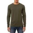 thumbnail image 1 of X RAY JEANS Mens Long Sleeve Crewneck T-Shirt, Army Green, L, 1 of 5