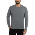 thumbnail image 1 of X RAY JEANS Mens Long Sleeve Crewneck T-Shirt, Charcoal Heather, L, 1 of 9