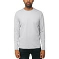 thumbnail image 1 of X RAY JEANS Mens Long Sleeve Crewneck T-Shirt, Cloud Grey, 2XL, 1 of 5