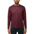 thumbnail image 1 of X RAY JEANS Mens Long Sleeve Henley T-Shirt, Burgundy, M, 1 of 5