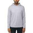 thumbnail image 1 of X RAY JEANS Mens Long Sleeve Hooded T-Shirt, Cloud Grey, XL, 1 of 6
