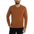 thumbnail image 1 of X RAY JEANS Mens Long Sleeve V-Neck T-Shirt, Sienna, M, 1 of 9