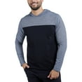 thumbnail image 1 of X RAY JEANS Mens Long sleeve Colorblock Hooded T-Shirt, Black/Grey, M, 1 of 7
