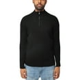 thumbnail image 1 of X RAY JEANS Mens Quarter-Zip Pullover Sweater, Black, S, 1 of 8