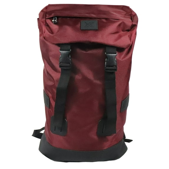 X RAY JEANS Mens Rucksack Canvas Backpack, Burgundy/Black, OS