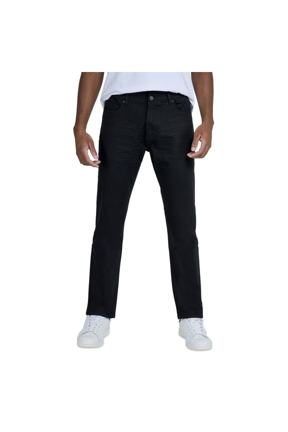 JEANS Mens Slim Fit Stretch Commuter Pants, Black, 30X32