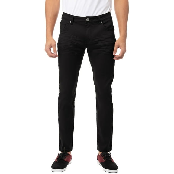X RAY JEANS Mens Slim Fit Stretch Commuter Pants, Black, 34X32