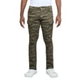 thumbnail image 1 of X RAY Men's Stretch Cargo Pants, Casual Flex Hiking Multi-Pocket Tactical Work Slim Fit Cargo Pants for Men, Olive Camo, 32X32, 1 of 6