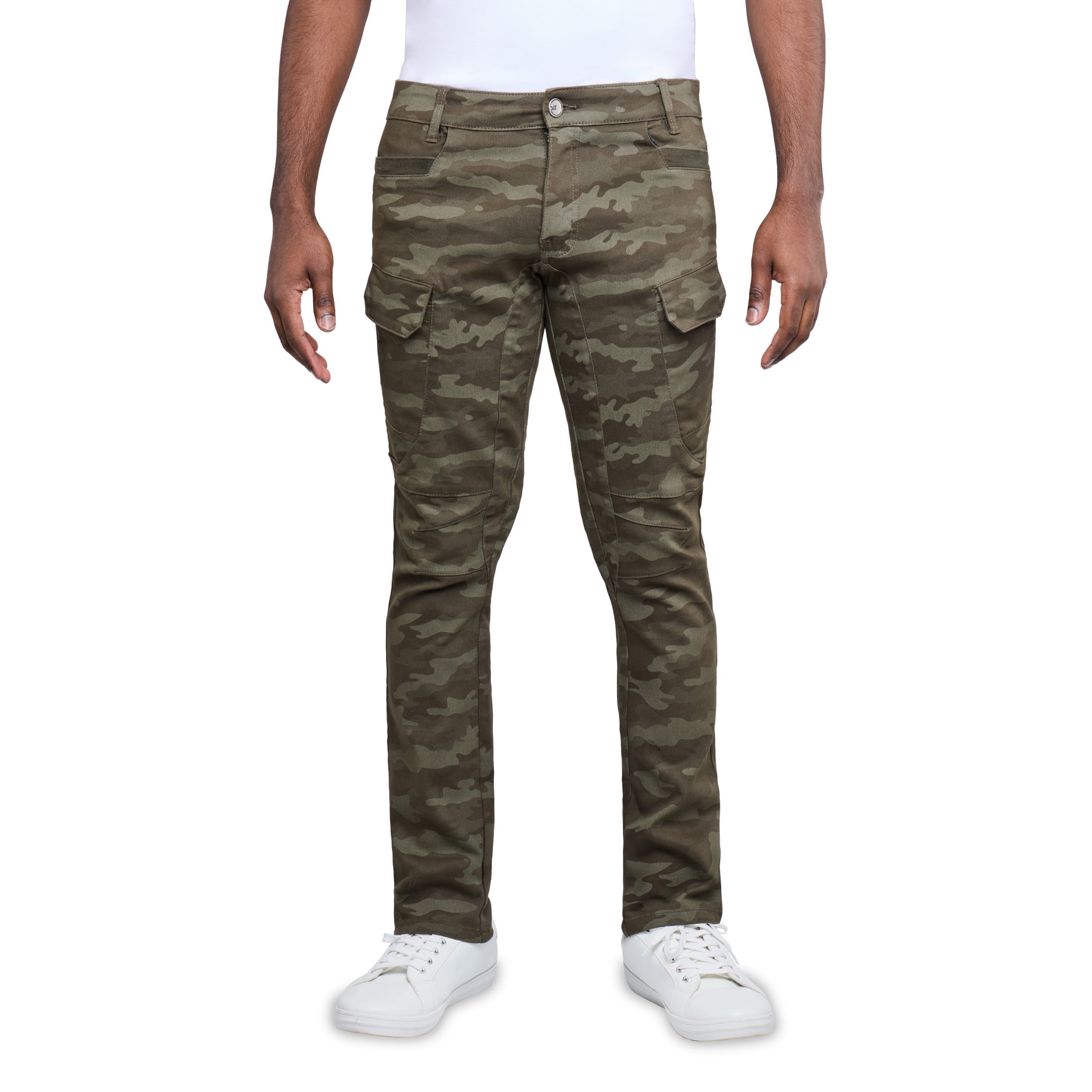 Lee Men's Wyoming Relaxed Fit Cargo Pant, Green Camo, 32W X 34L
