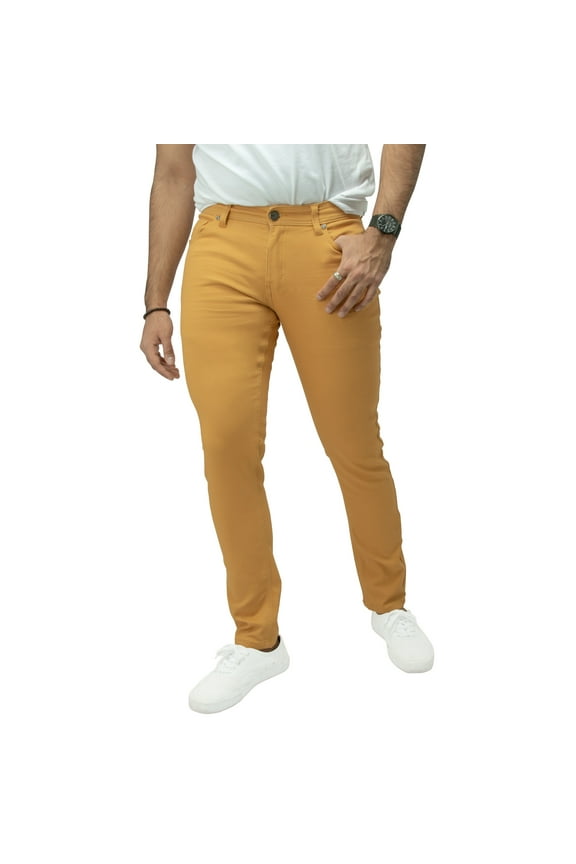 JEANS Mens Stretch Commuter Pants, Mustard, 32X32